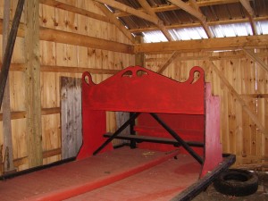 003 rear view Red Bobsled